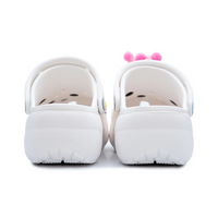 Custom Crocs White Pink Barbie Theme