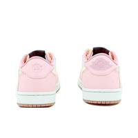 Travis Scott Jordan 1 Custom Jordans Pink White Beige