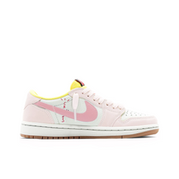 Travis Scott Jordan 1 Custom Jordans White Yellow Pink
