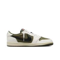 Travis Scott Jordan 1 Custom Jordans White Green Beige