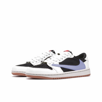 Travis Scott Jordan 1 Custom Jordans White Black Blue