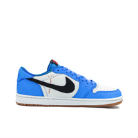 Travis Scott Jordan 1 Custom Jordans White Blue Black