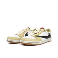 Travis Scott Jordan 1 Custom Jordans Earthy Brown White Black