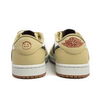 Travis Scott Jordan 1 Custom Jordans Earthy Brown White Black
