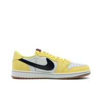 Travis Scott Jordan 1 Custom Jordans Lemon Yellow White Black