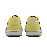 Travis Scott Jordan 1 Custom Jordans Lemon Yellow White Black