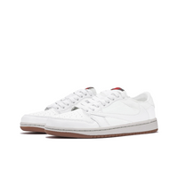 Travis Scott Jordan 1 Custom Jordans White Low