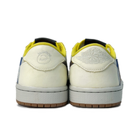 Travis Scott Jordan 1 Custom Jordans Grey White Brown Yellow