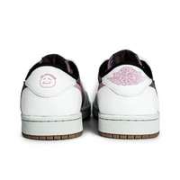 Travis Scott Jordan 1 Custom Jordans White Chocolate Pink