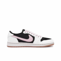 Travis Scott Jordan 1 Custom Jordans White Black Pink