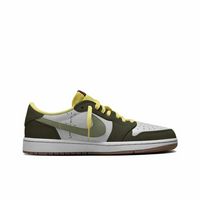 Travis Scott Jordan 1 Custom Jordans Dark Grey Green