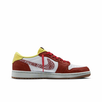 Travis Scott Jordan 1 Custom Jordans White Red Snake Scales