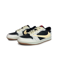 Travis Scott Jordan 1 Custom Jordans Black Light Grey Beige