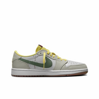 Travis Scott Jordan 1 Custom Jordans Light Grey Green
