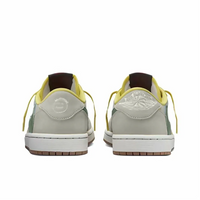 Travis Scott Jordan 1 Custom Jordans Light Grey Green