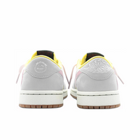 Travis Scott Jordan 1 Custom Jordans Grey White Pink
