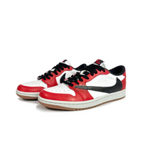Travis Scott Jordan 1 Custom Jordans Red White Black