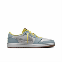 Travis Scott Jordan 1 Custom Jordans Blue White Sliver