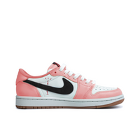 Travis Scott Jordan 1 Custom Jordans Pink White Black