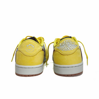 Travis Scott Jordan 1 Custom Jordans Yellow Red White