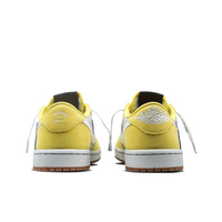 Travis Scott Jordan 1 Custom Jordans Yellow White Low
