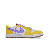 Travis Scott Jordan 1 Custom Jordans Yellow Purple
