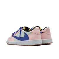 Travis Scott Jordan 1 Custom Jordans Pink Blue Low