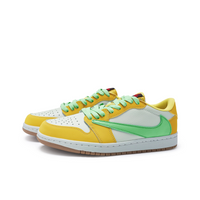 Travis Scott Jordan 1 Custom Jordans Yellow Green