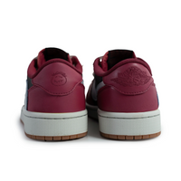 Travis Scott Jordan 1 Custom Jordans Dark Pink Black White