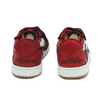 Travis Scott Jordan 1 Custom Jordans Red White Black