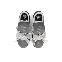 Dark Grey White - Adidas Samba Custom