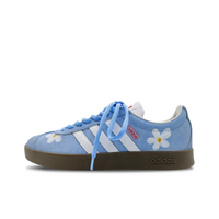 Blue White Flowers - Adidas Samba Custom