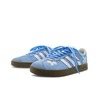 Blue White Flowers - Adidas Samba Custom