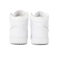 Custom Air Jordan 1 White Diamonds Swoosh