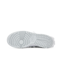 Custom Dunk White Lace Bow Wedding Shoes