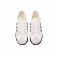 White Sliver-Grey Love Heart - Adidas Samba Custom