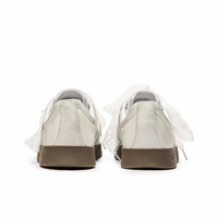 Sliver Baby Pink Lace Wedding Shoes - Adidas Samba Custom