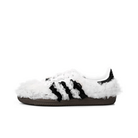 White Black Lace Wedding Shoes - Adidas Samba Custom