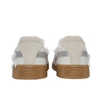 Custom LiNing White Sliver Lace Bow Wedding Shoes