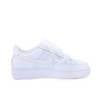 Custom Air Force 1 White Lace Flower Butterfly Pearls Wedding Shoes