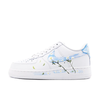 Custom Air Force 1 Low Flower Green Leaf Blue