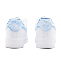 Custom Air Force 1 Low Flower Green Leaf Blue