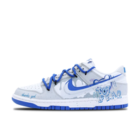 Custom Dunk Extra Lace Dark Blue Font Toy Bear