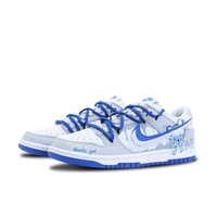Custom Dunk Extra Lace Dark Blue Font Toy Bear