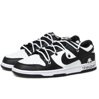 Custom Dunk Extra Lace Extra Lace Black White Panda