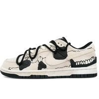 Custom Dunk Extra Lace Extra Lace White Teeth Black