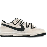 Custom Dunk Extra Lace Extra Lace White Teeth Black