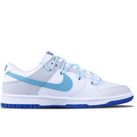 Custom Dunk Extra Lace Blue White Gray Boom Font