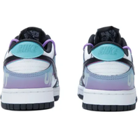 Custom Dunk Extra Lace Black Swoosh Blue Purple FUT Font