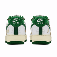 Custom Air Force 1 Christmas Light Brown Green Red Christmas Tree Snowflake Print